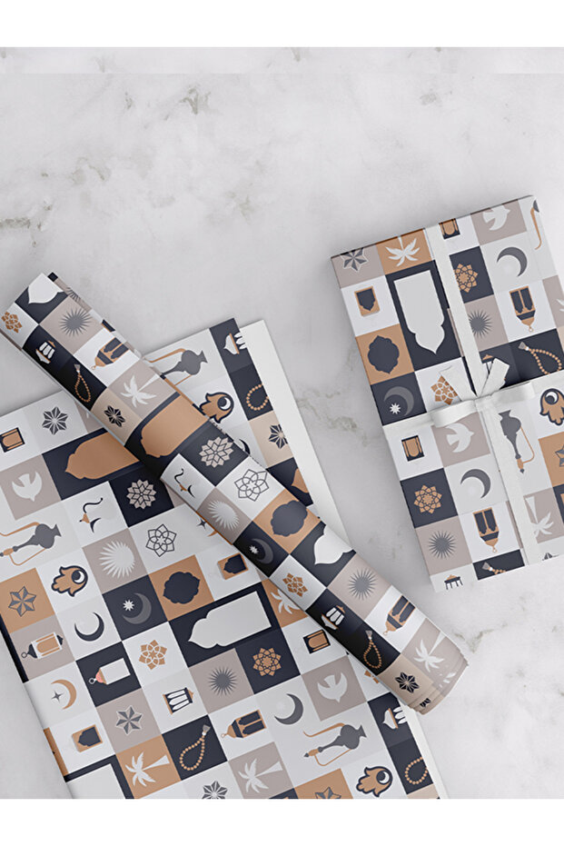 Arabic-Themed Gift Wrapping Paper