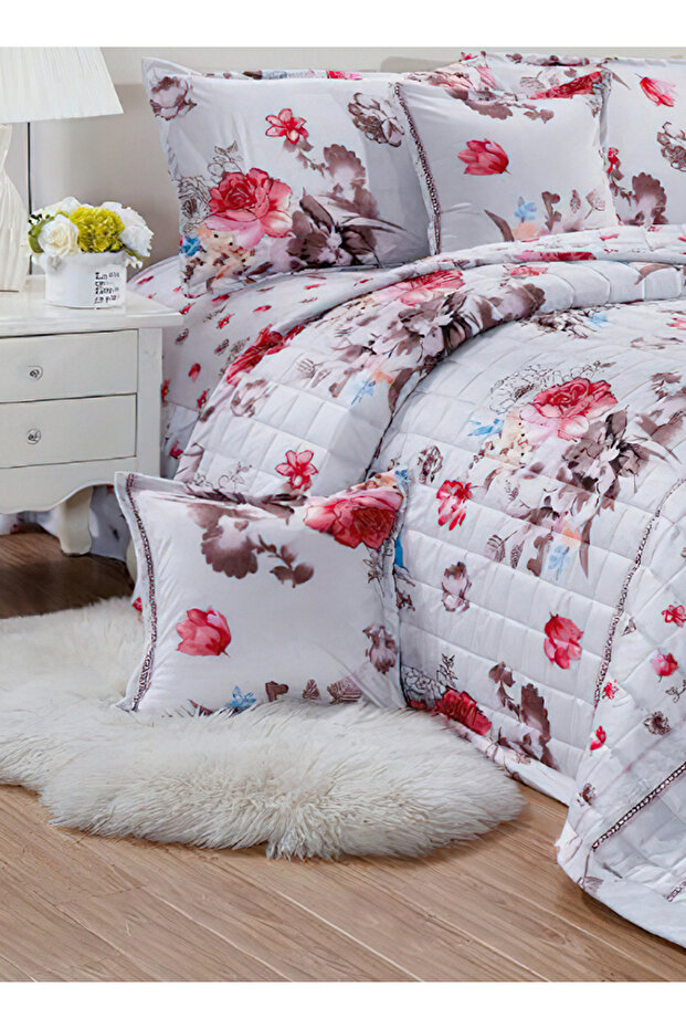 Soft Velvet Comforter set, 4 Pcs Soft Bedding Set, Single Size 160x210cm - 3