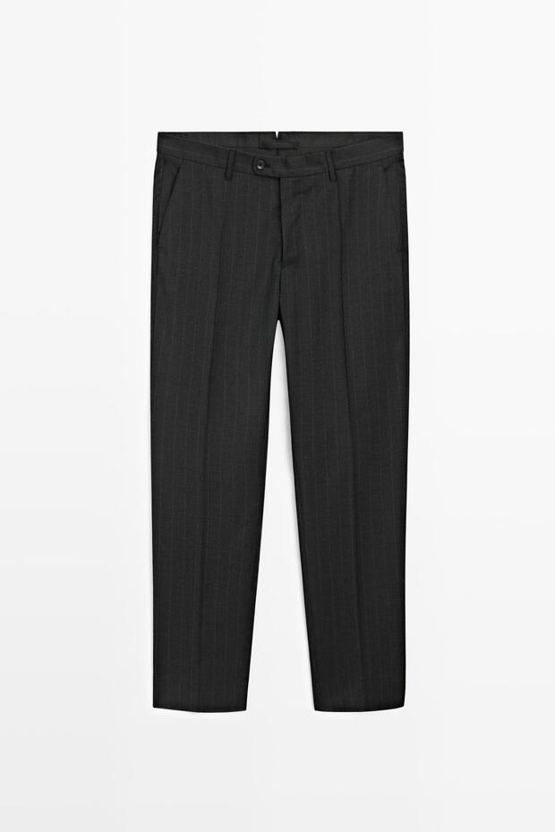 Pinstriped suit trousers - 5