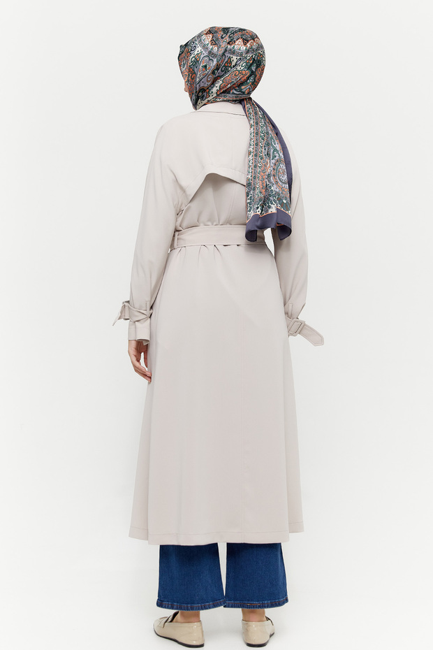 Bolerolu Krep Pardösü - 6