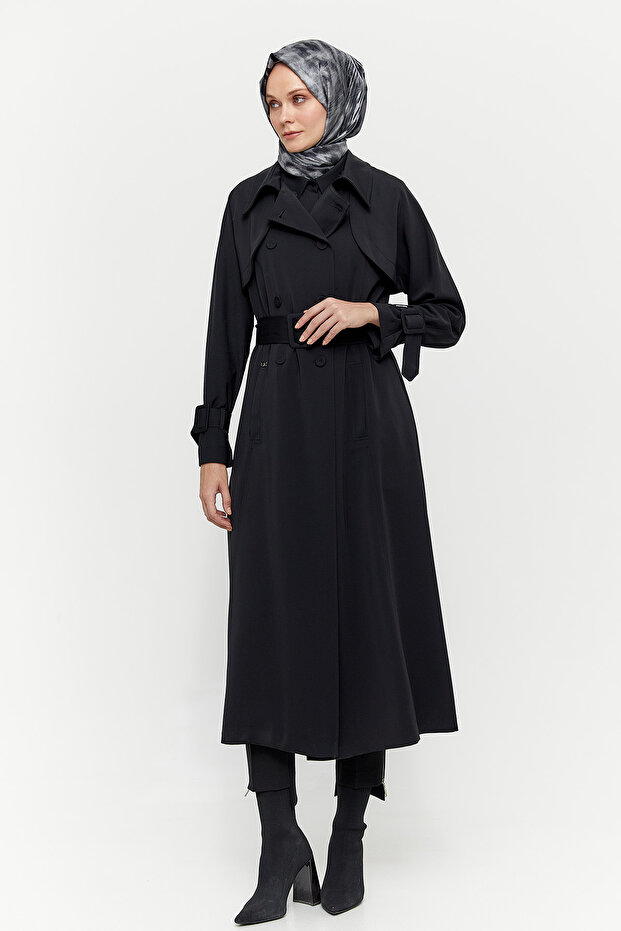 Bolerolu Krep Pardösü - 2