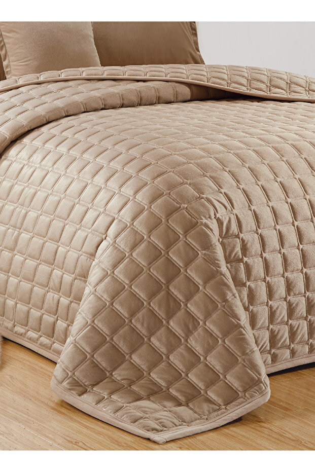 Soft Velvet Comforter set, 4 Pcs Soft Bedding Set, Single Size 160x210cm - 3