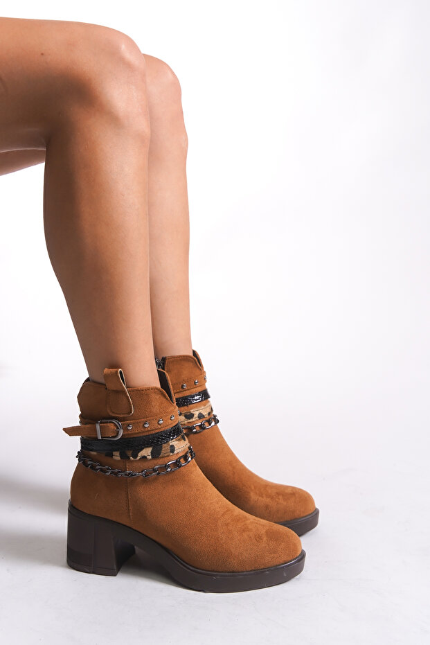 Niralynth Kadın Bot 0012560 Taba Süet - 1