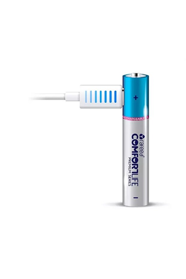 بطاريات AA قابلة لإعادة الشحن، 4 قطع، متعددة الألوان - 3