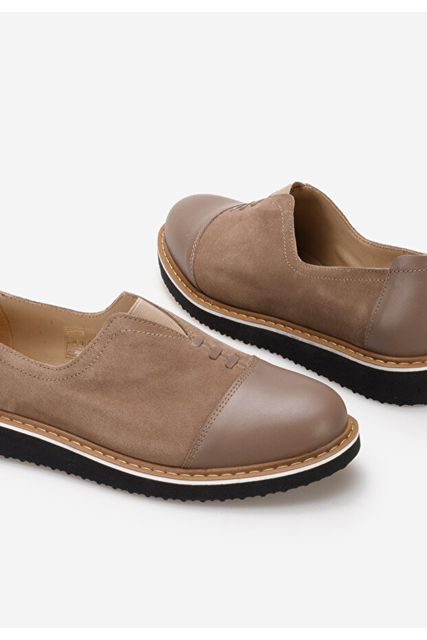 Pantofi casual dama piele Ariva V2 maro - 5