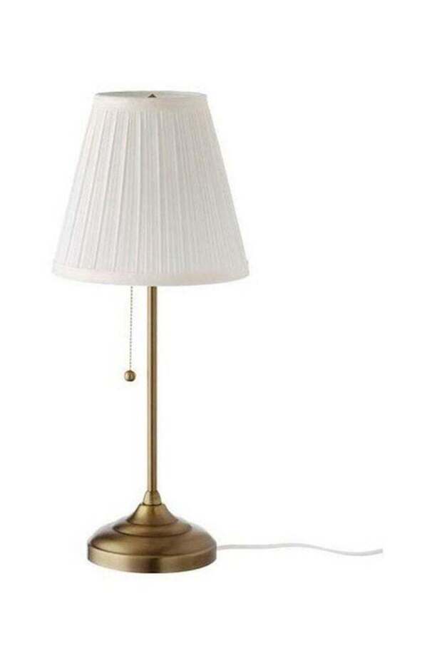 Table Lamp White/Brass - 1