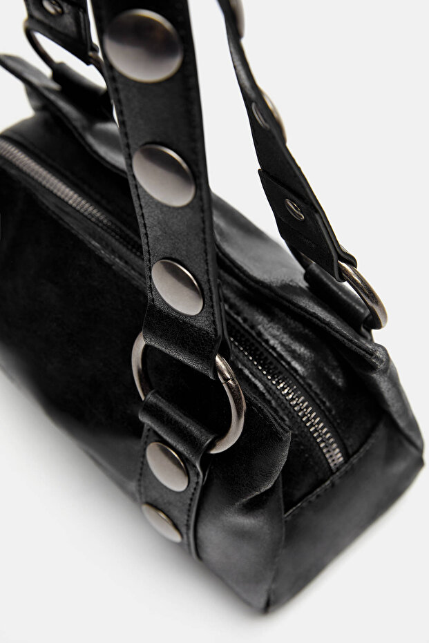 Zımbalı omuz çantası - 5