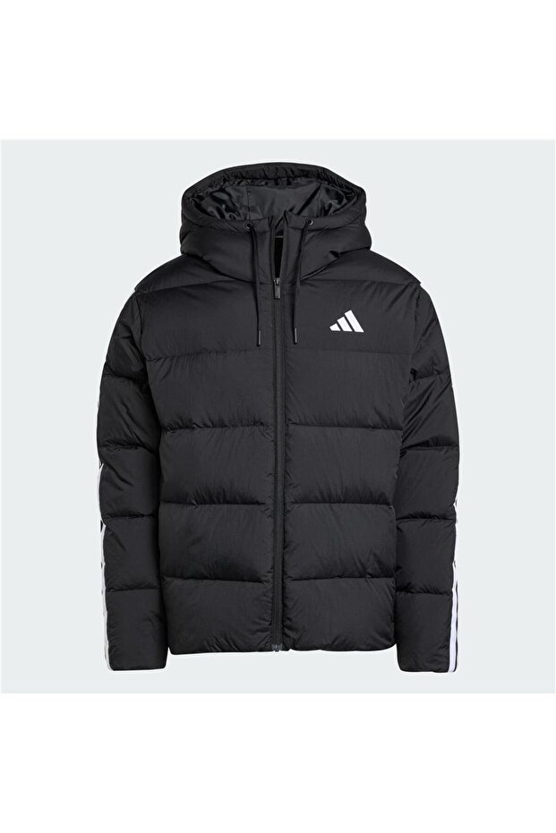 Essentials Climawarm 3-Stripes Kapüşonlu Erkek Şişme Mont JM4165 - 6