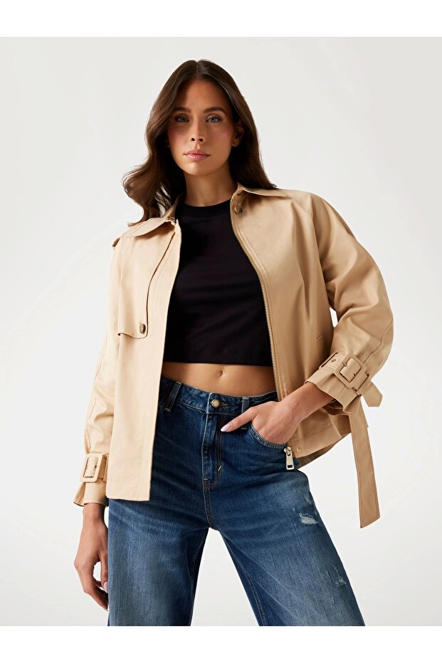 Raphaelle Kadın Krem Trençkot W5YL01WHDF1-A11T - 1