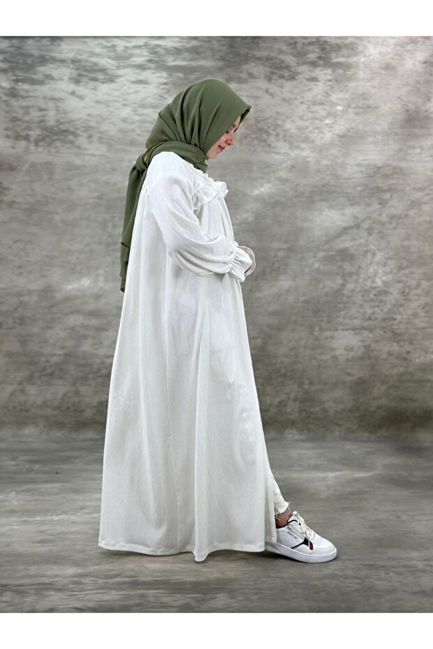 Girls' Clothing Dress Ferace White Color