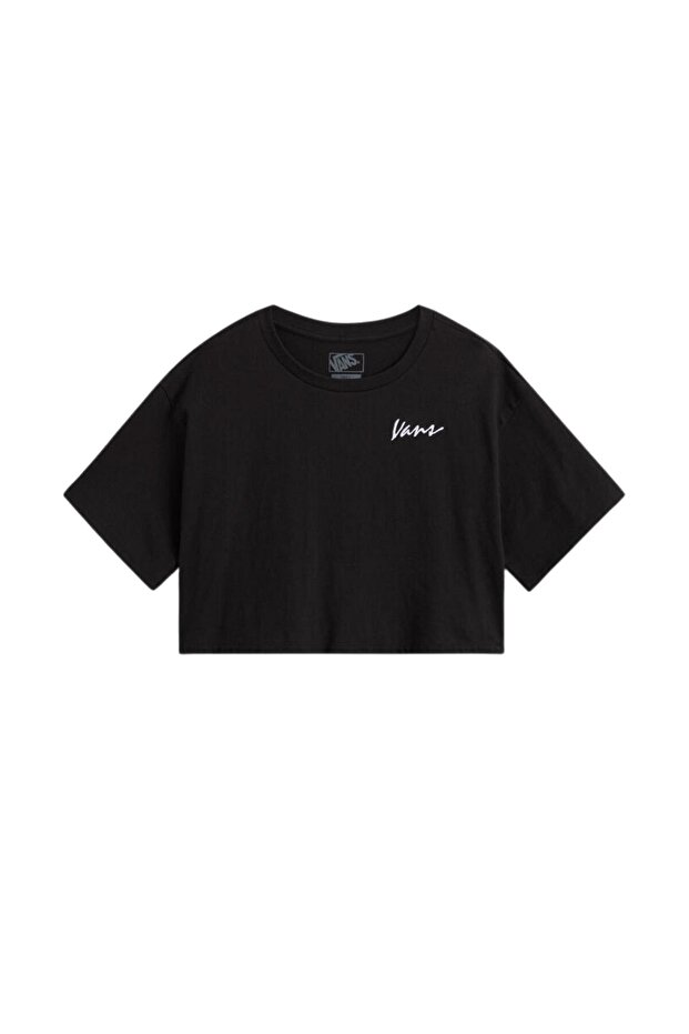 000QDFBLK1-R Classic Script Kadın T-Shirt Siyah - 1