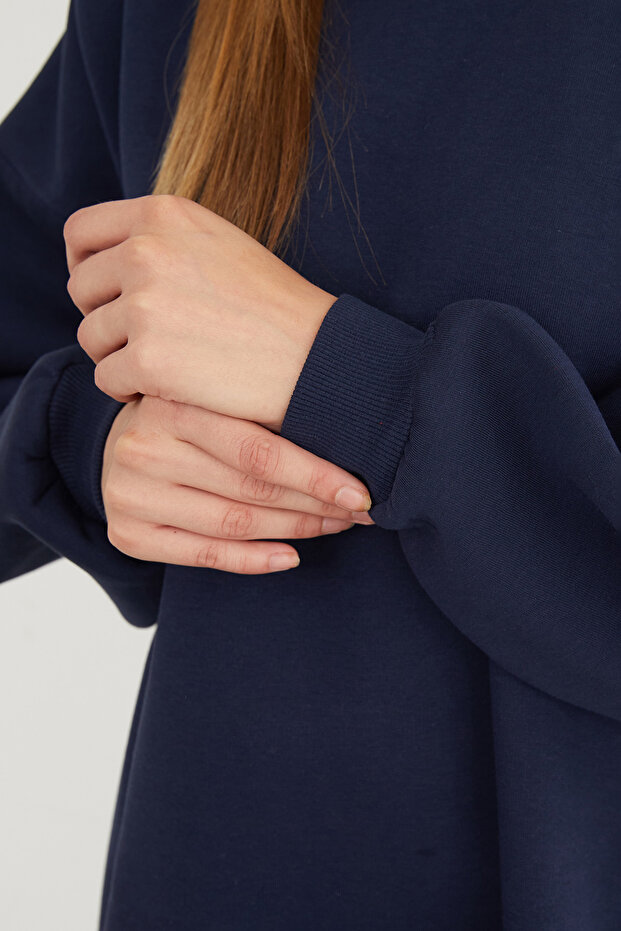 3 İplik Basic Oversize Sweatshirt - 5