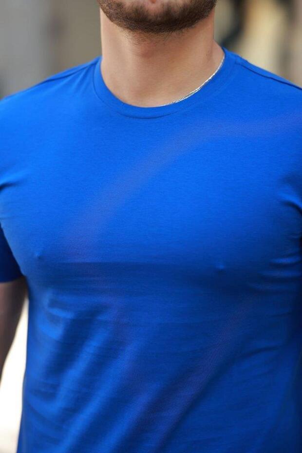 تي شيرت أساسي برقبة دائرية للرجال - 3