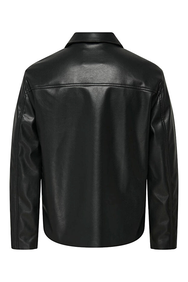 Onsjack Pu Black Men's Jacket 22034713 - 2