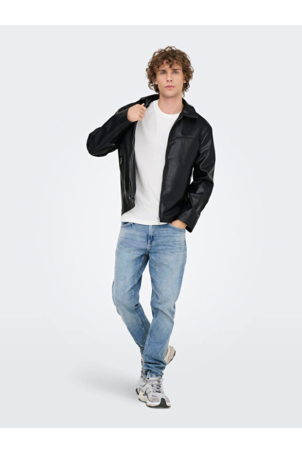 Onsjack Pu Black Men's Jacket 22034713 - 6