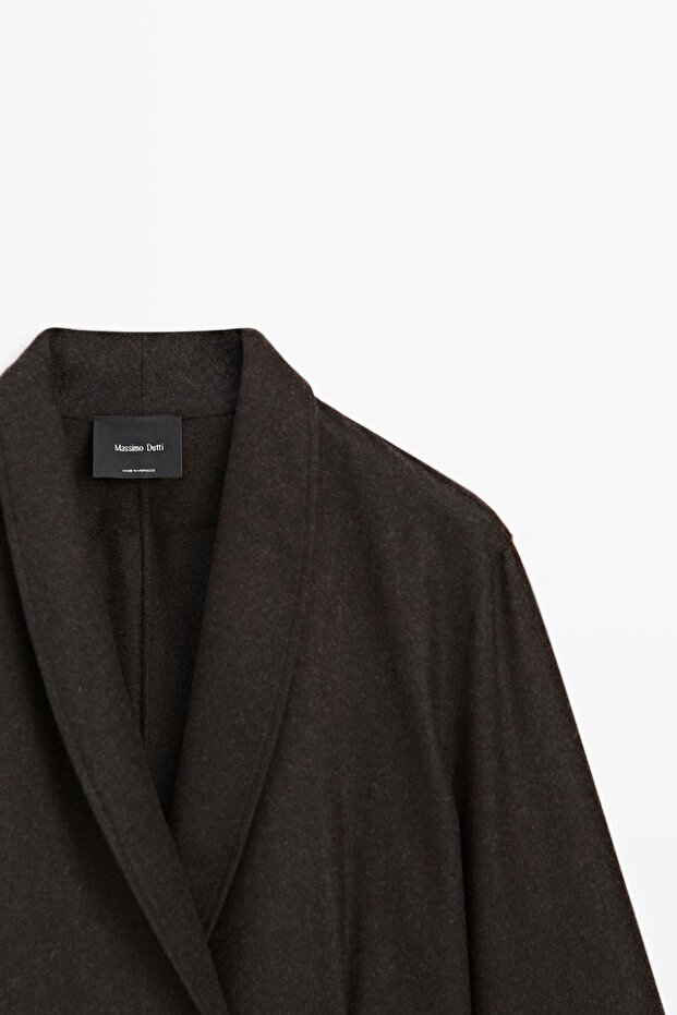 Yün karışımlı kruvaze blazer - 6