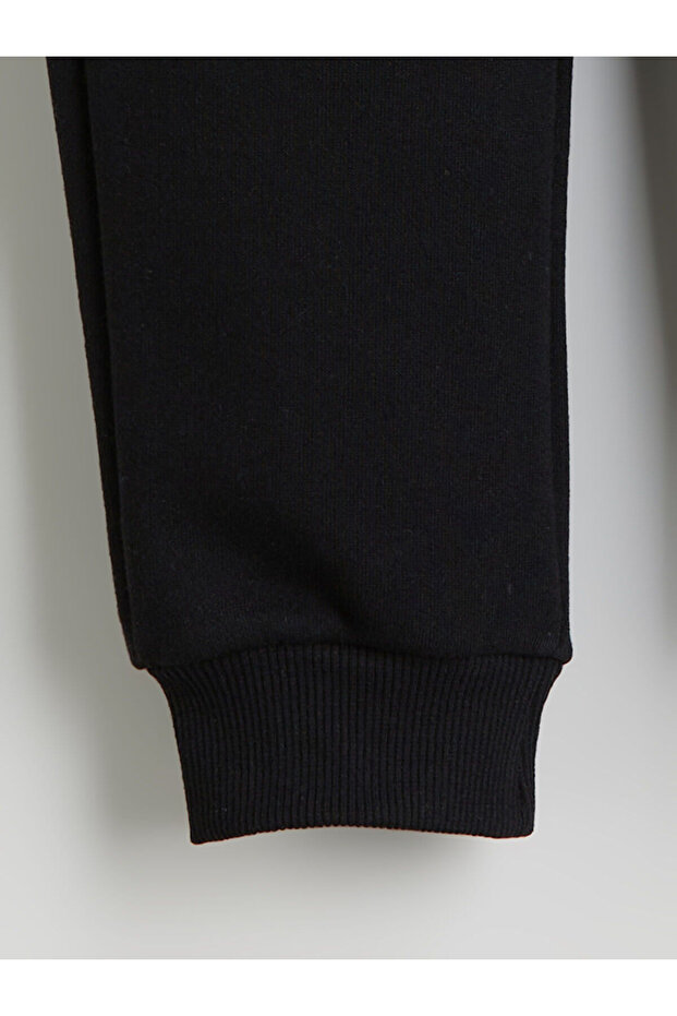 Siyah Beli Lastikli Erkek Çocuk Jogger Eşofman Altı - 2