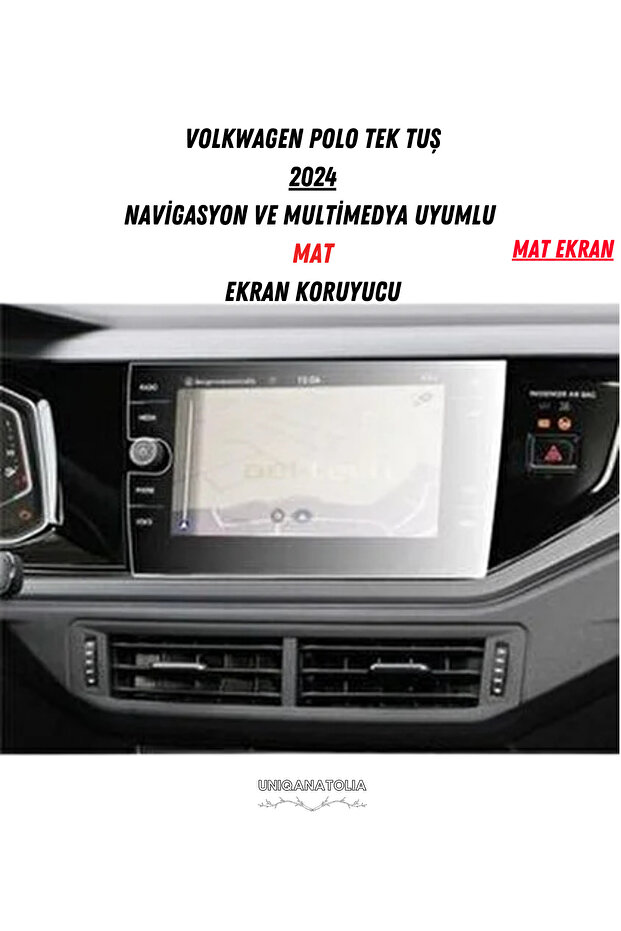 Polo One-Key 2024 Navigation and Multimedia Matte Screen Protector - 1