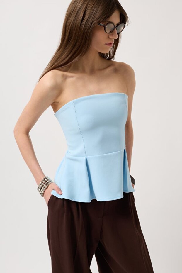 بلوزة مطوي حمالة - 4