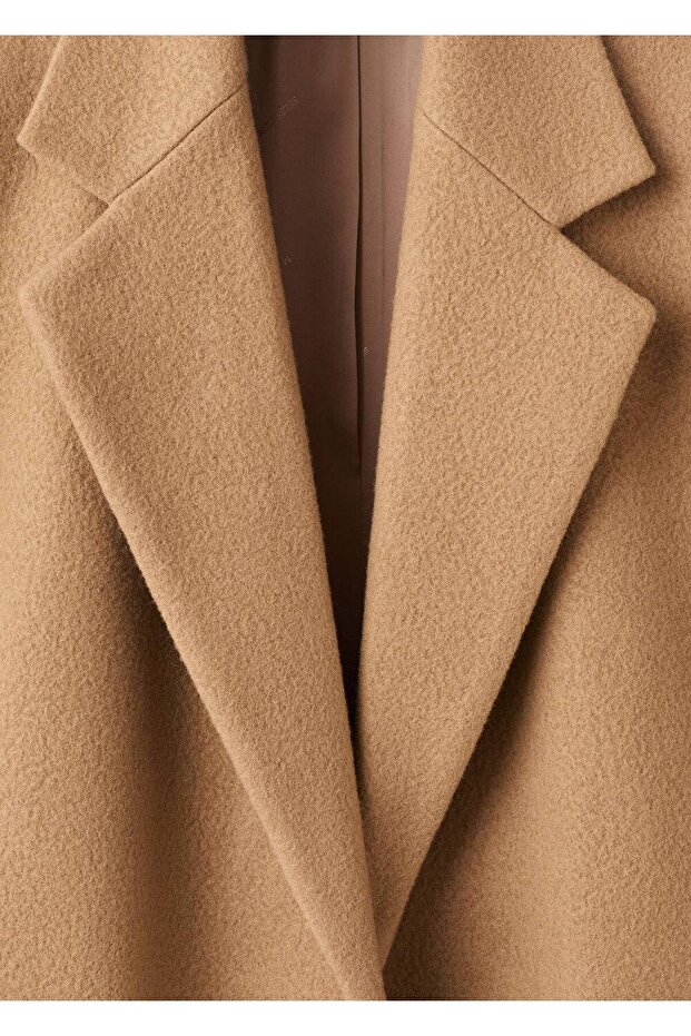 Klapalı yün mont - 5