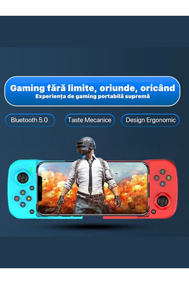 GamePad Gaming Controller for Android, iOS Phone, Bluetooth 5.0 Connectivity, Wireless, Black - 2