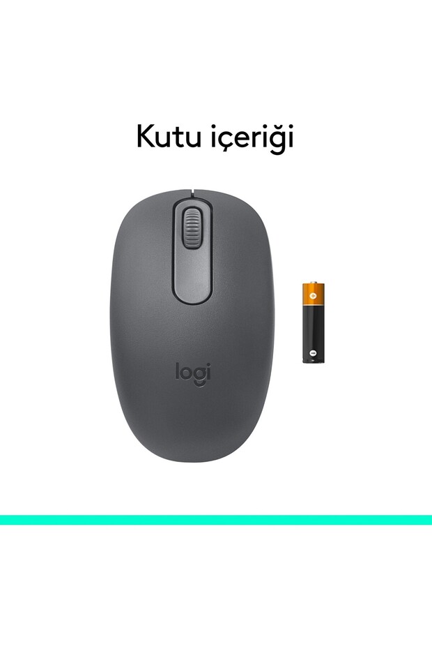 M196 Bluetooth Kablosuz Kompakt Pc ve Mac ile Uyumlu Mouse - Siyah - 8