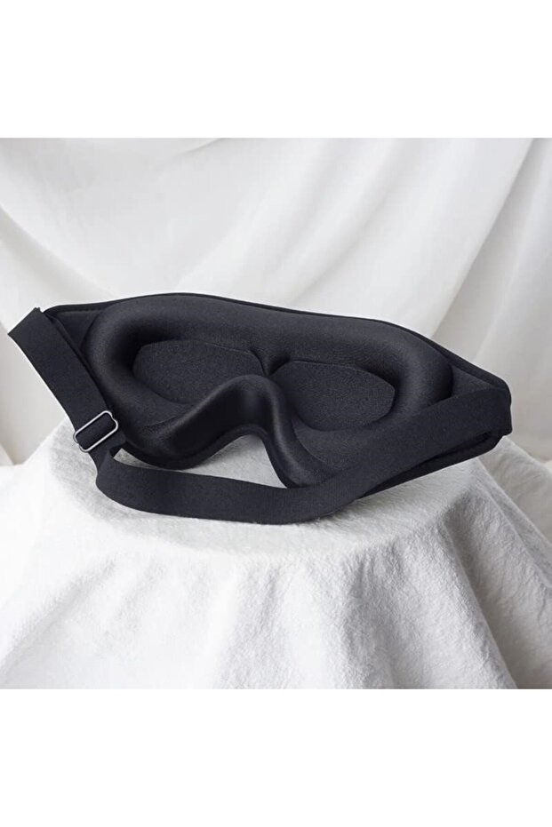 3D Uyku Göz Bandı Gözlüğü, Işığı %100 Engeller, Göze Baskı Yapmaz - 1