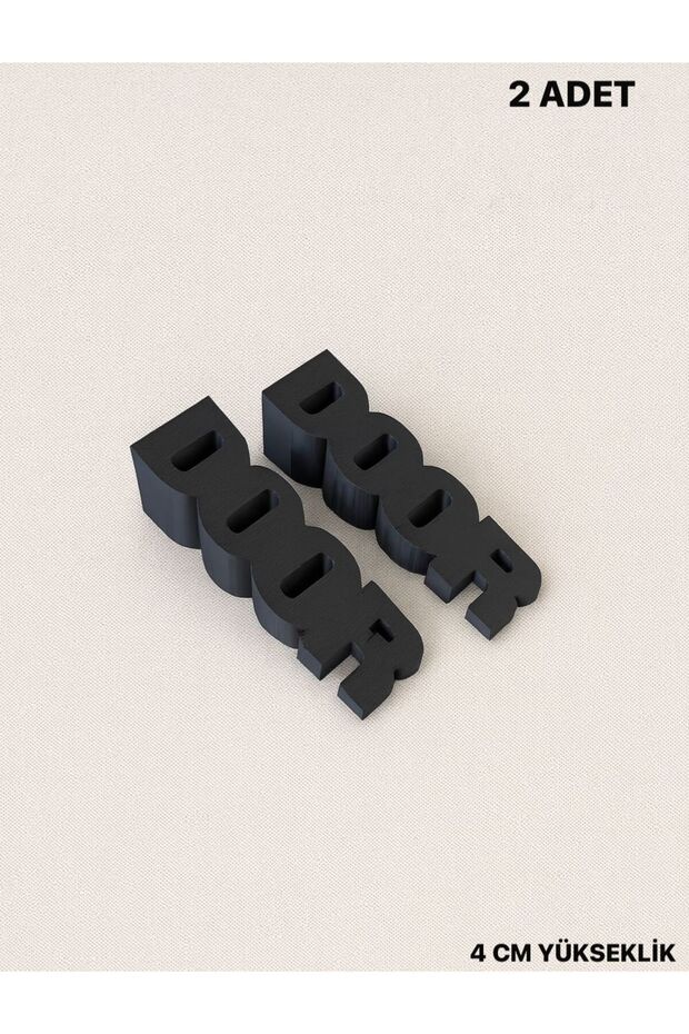 Kapı Stoperi -2 ADET- Kapı Durdurucu Stoper -4 CM YÜKSEKLİK- - 1