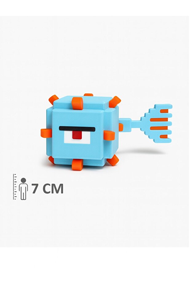 Minecraft Deniz Başlangıç Seti Steve Alex Kaplumbağa Guardian Aksolotl Ahtapot - 7