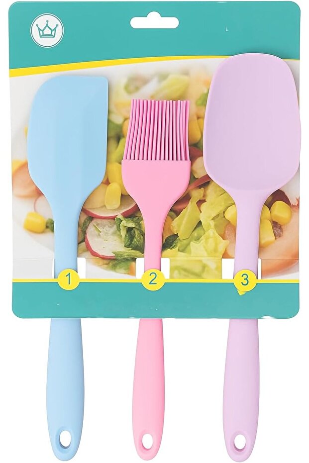 Silicone Cookware Set – 3 Piece Non-Stick Kitchen Utensil Set – Heat Resistant, BPA-Free, Multi-