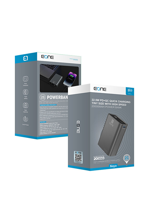 باوربانك EONE نایا 20000mAh شحن سريع حجم صغير