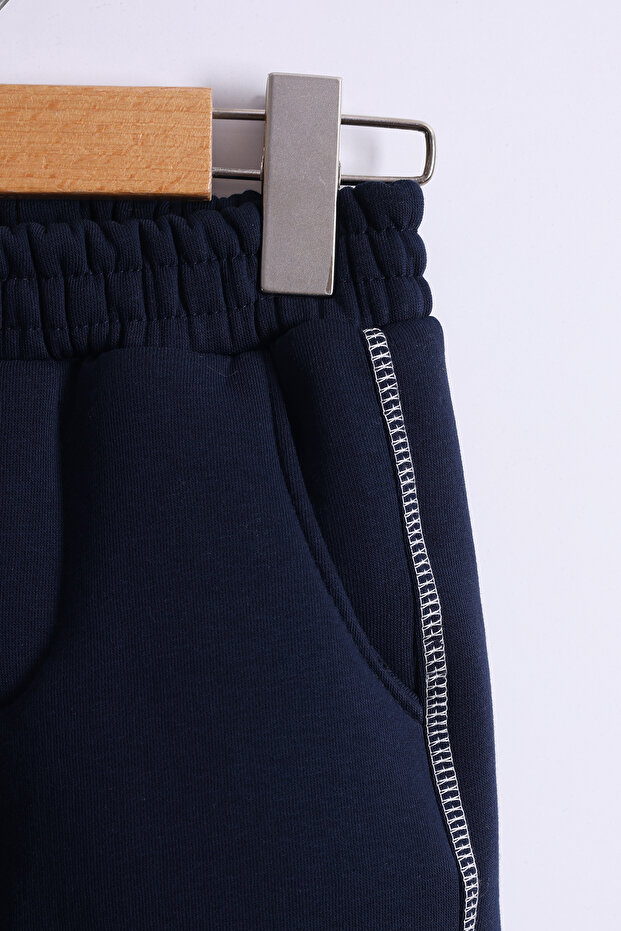 3-6 Yaş 3 İplik Şardonlu Kumaş Alt Üst Takım | Kışlık Çocuk Eşofman Takımı - 5