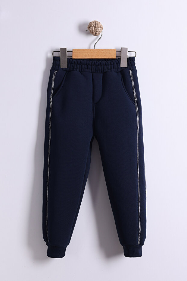 3-6 Yaş 3 İplik Şardonlu Kumaş Alt Üst Takım | Kışlık Çocuk Eşofman Takımı - 4