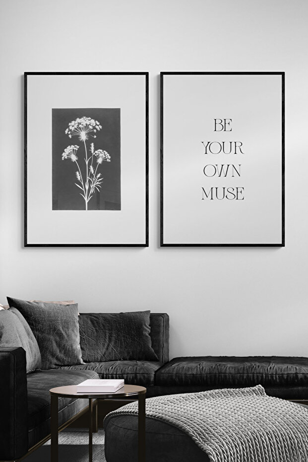 Muse İkili Set Çerçeveli Tablo