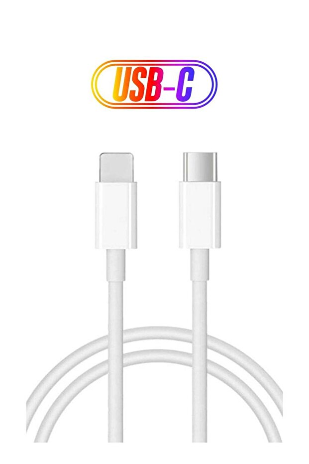 كابل شحن ومزامنة بيانات من النوع C أبيض/فضي - 1