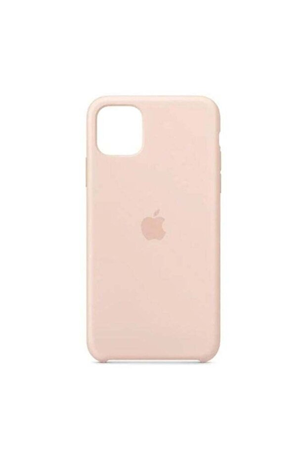 غطاء سيليكون لجهاز iPhone 11 Pro Max، اللون الوردي