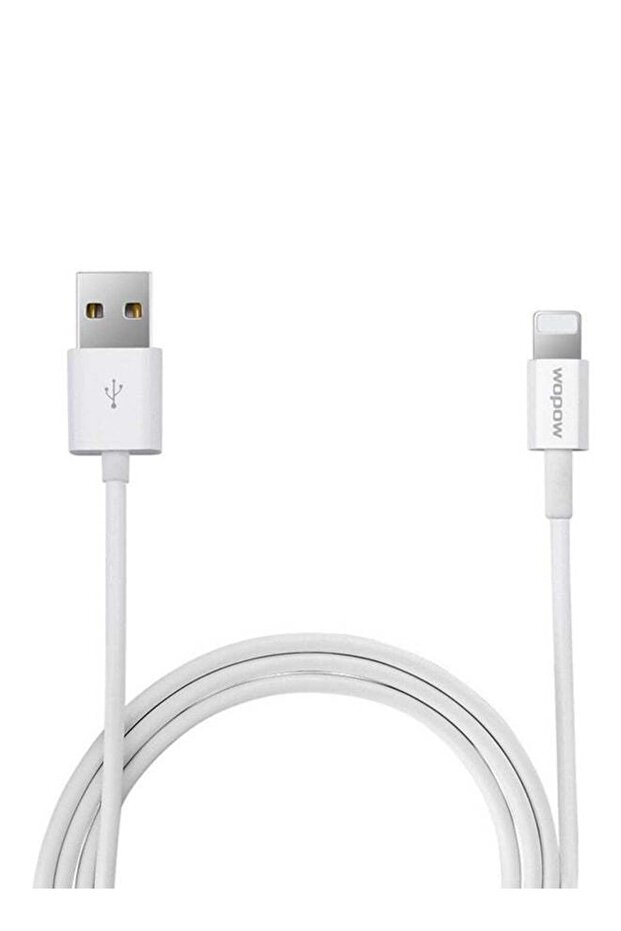 كابل شحن ومزامنة بيانات محمول باللون الأبيض - 1