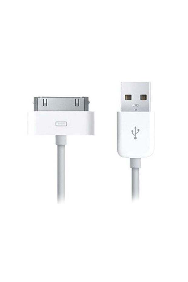 30-Pin Data Sync Charging Cable White/Silver - 1