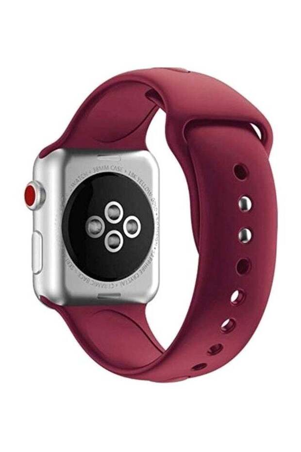 سوار بديل لساعة Apple Watch Series باللون الأحمر