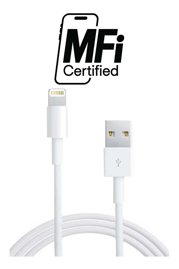 كابل شاحن آيفون 5 أبيض - 1