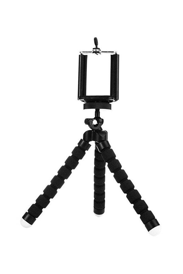 حامل ثلاثي القوائم قابل للتعديل باللون الأسود - 1