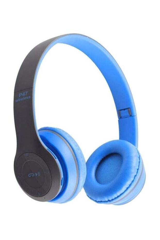 P47 Bluetooth Headset Blue/Black - 1