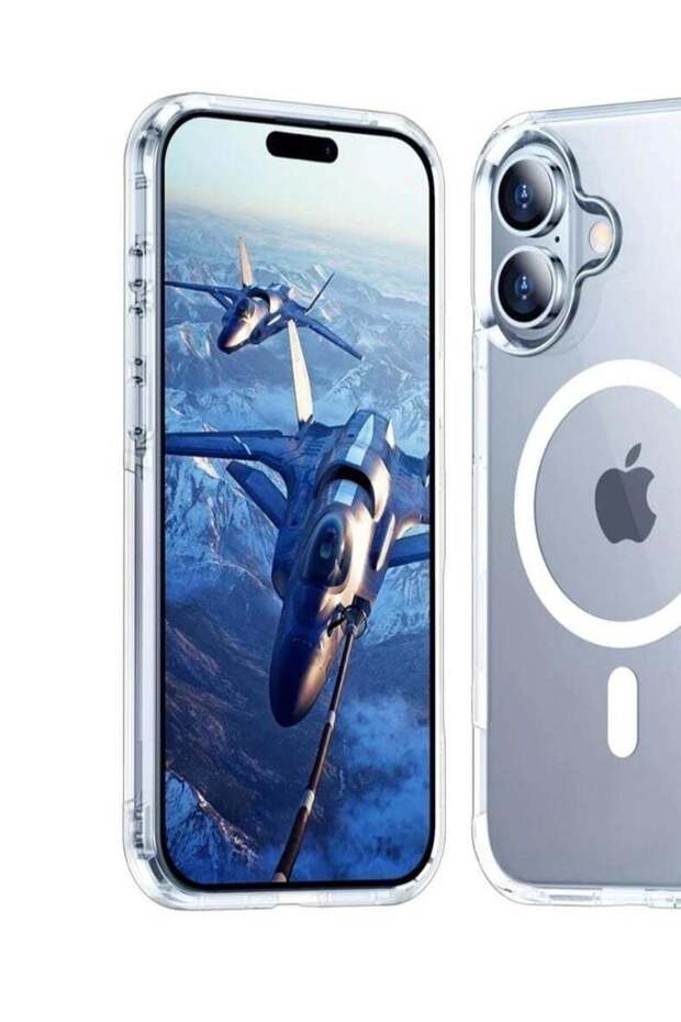 MacSafe transparent case with edge support for iPhone16 plus - 1