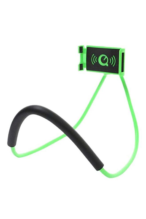 حامل سيلفي للرقبة باللون الأخضر - 1