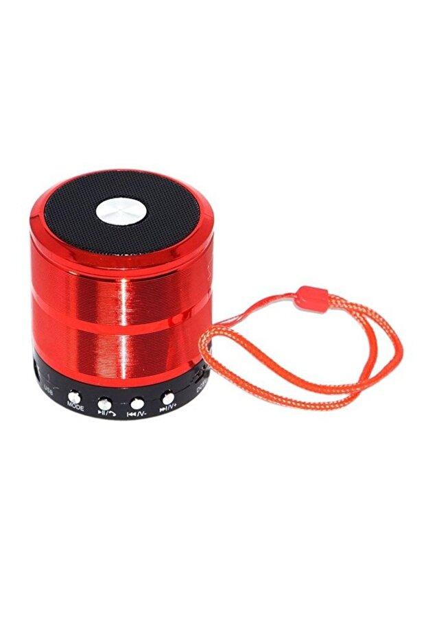 Mini Bluetooth Speaker Red/Black - 1