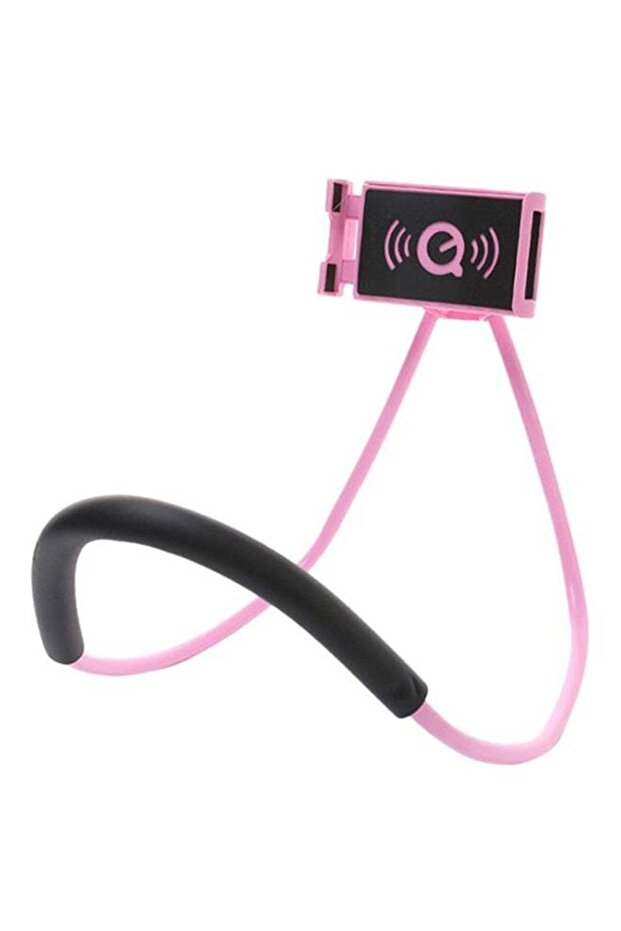 حامل رقبة للجوال باللون الوردي - 1