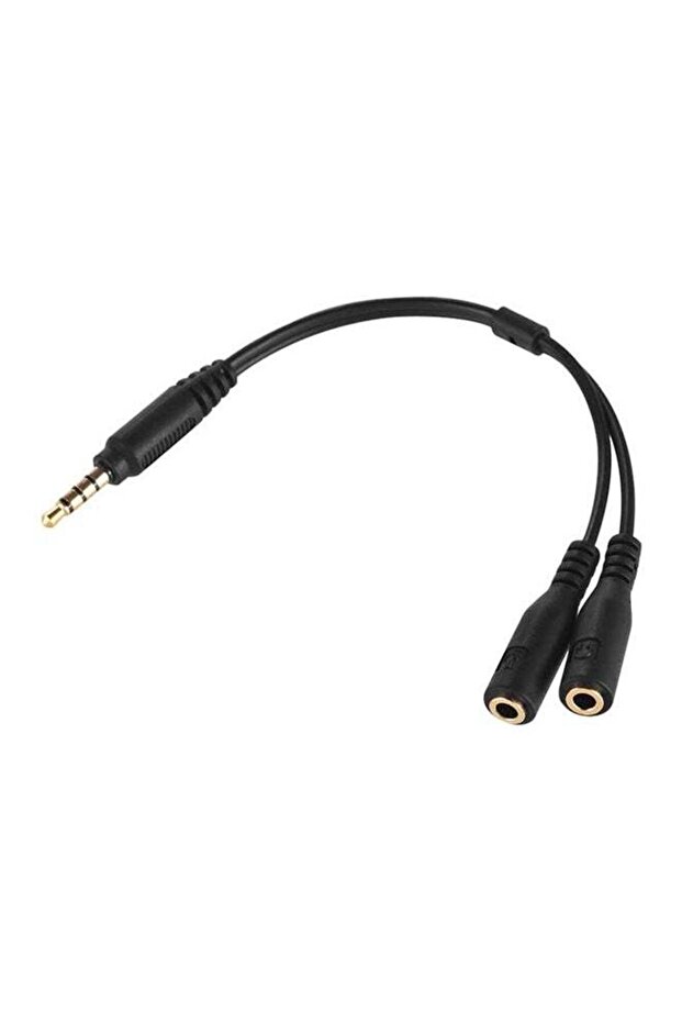 كابل محول ميكروفون 3.5 ملم أسود - 1