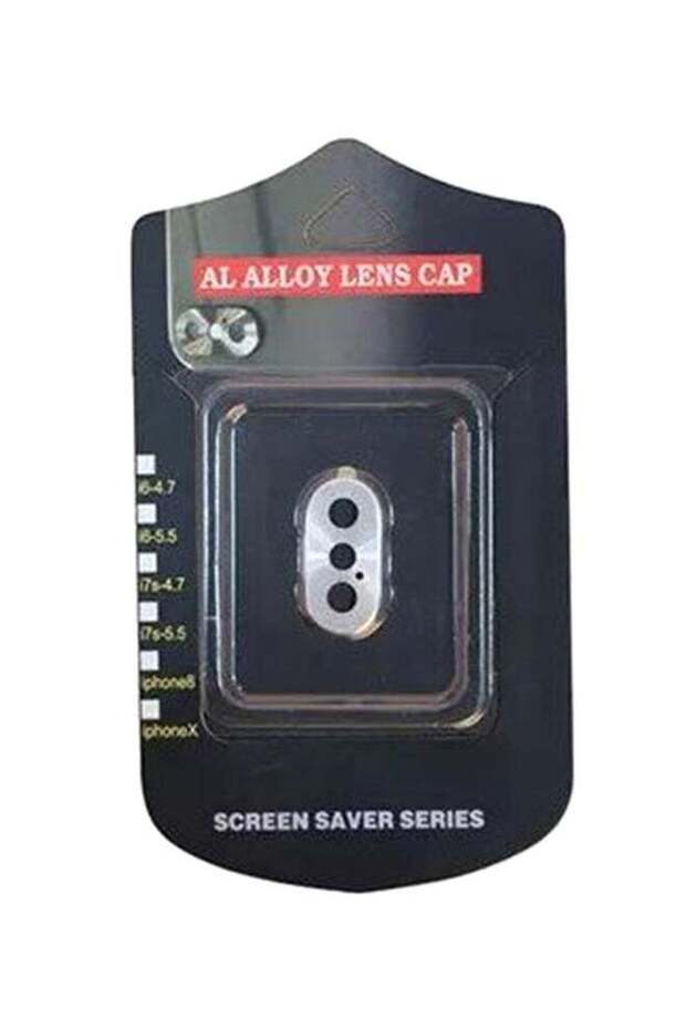 Protective Lens Cap For Apple iPhone X Silver - 1