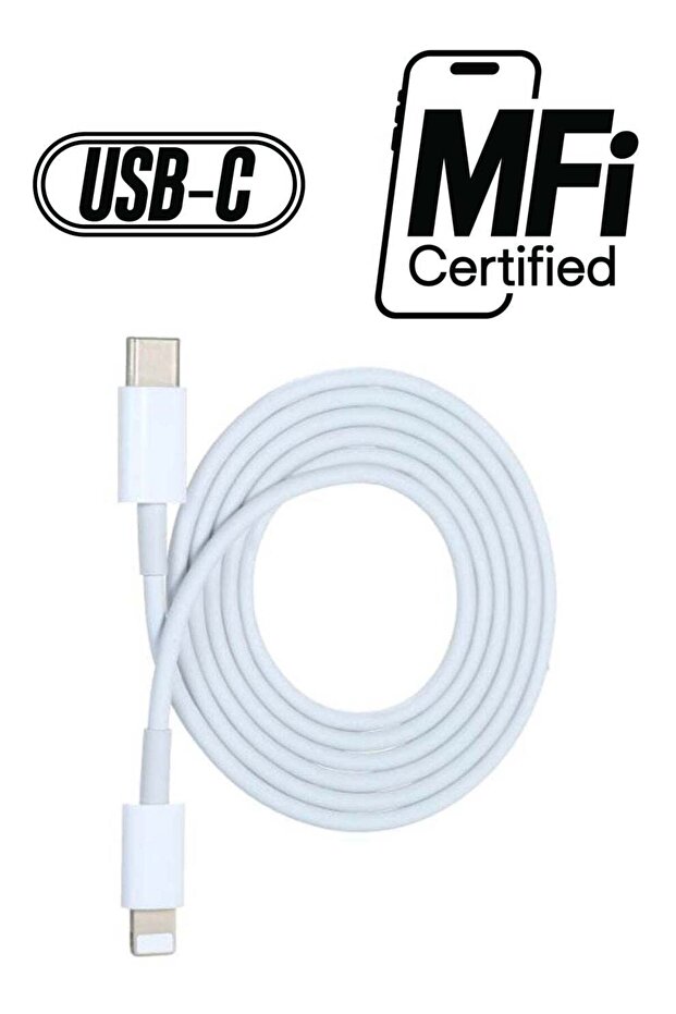 كابل شحن ومزامنة بيانات مغناطيسي من Type-C إلى Lightning، أبيض/فضي - 1