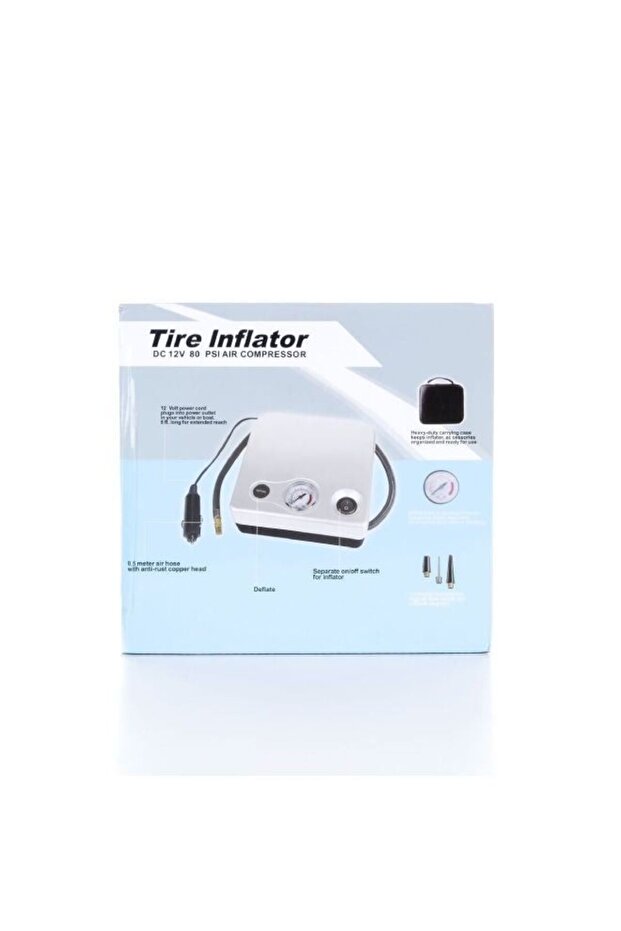 منفاخ وضاغط إطارات السيارة 12 فولت - 1